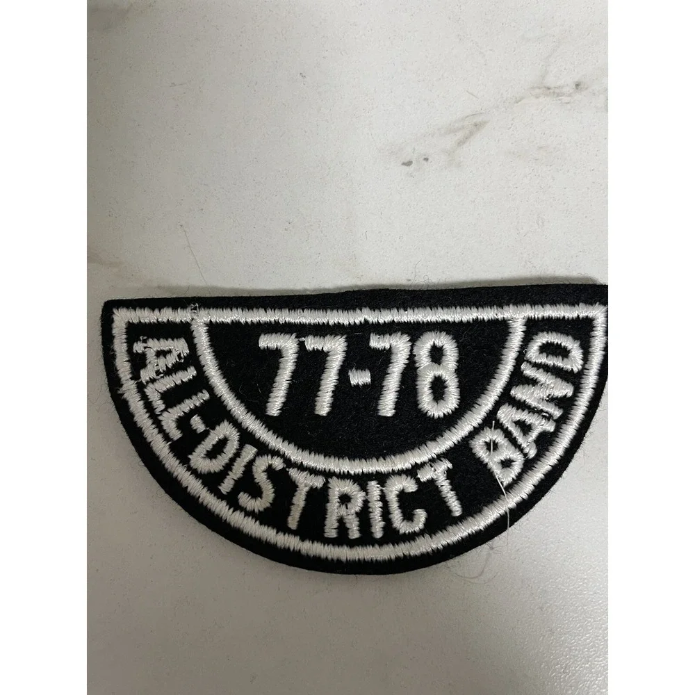 Set‎ of 3 1970s All District Band Letter Jacket  Embroidered Patch Badge